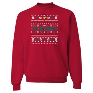Riley Ugly Sweater Vikings Crewneck Sweatshirt