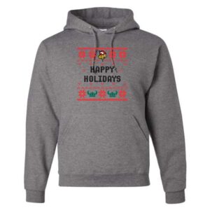 Riley Ugly Sweater Happy Holidays Hooded Sweatshirt