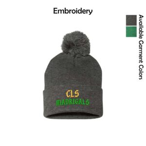 Crystal Lake South Madrigals Cuffed Beanie with Pom-Pom