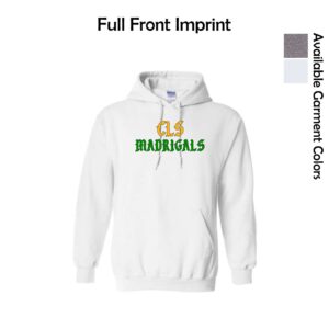 Crystal Lake South Madrigals Hooded Sweatshirt with Logo C