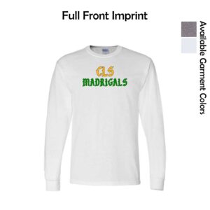 Crystal Lake South Madrigals Long Sleeve T-Shirt with Logo C