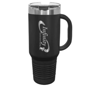 Infinity Synchronized Skating Travel Mug with Handle, Straw Included