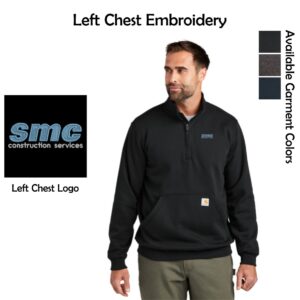 SMC-Shales McNutt Construction Midweight 1/4-Zip Mock Neck Sweatshirt