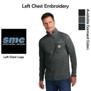 SMC-Shales McNutt Construction 1/4-Zip Long Sleeve T-Shirt