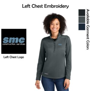 SMC-Shales McNutt Construction Ladies Smooth Mid Layer Fleece 1/2-Zip
