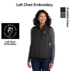 Cross Winds Farm Ladies Puffy Vest
