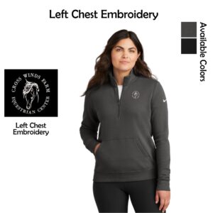 Cross Winds Farm Ladies Nike 1/2-Zip