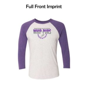Hampshire Track & Field Triblend Three-Quarter Raglan T-Shirt