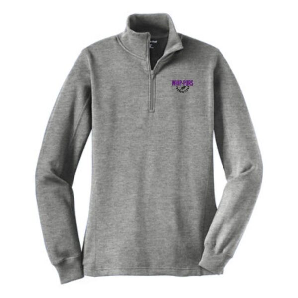 Hampshire Track & Field Ladies 1/4-Zip Sweatshirt - Image 2