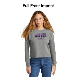 Hampshire Track & Field Ladies Tri-Blend Fleece Crop Crew