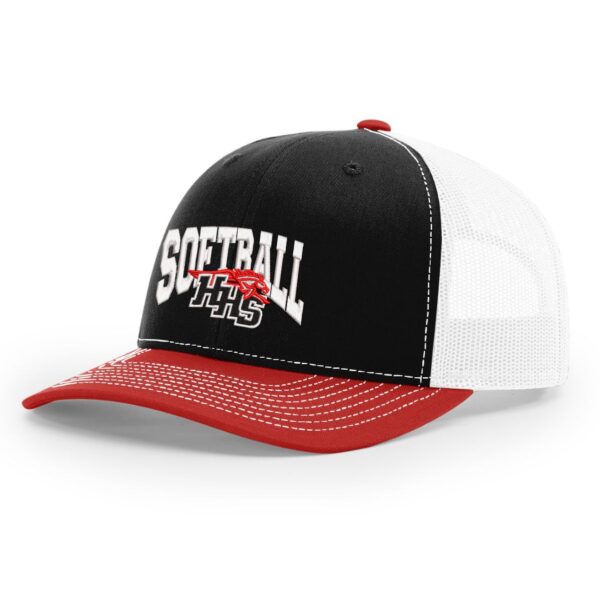 Huntley HS Softball Snapback Trucker Cap - Image 4