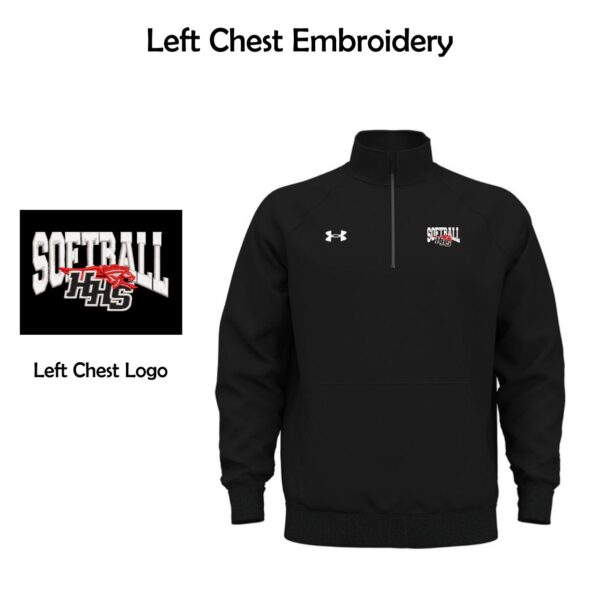 Huntley HS Softball Under Armour Men's Rival Fleece Quarter-Zip