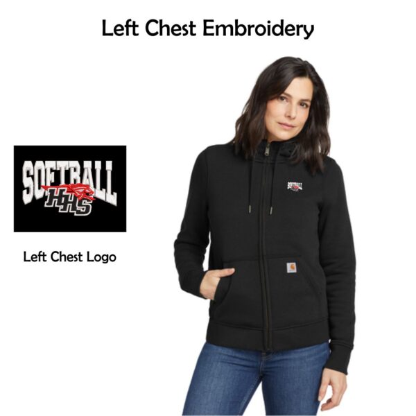 Huntley HS Softball Ladies Carhartt Full-Zip Hoodie