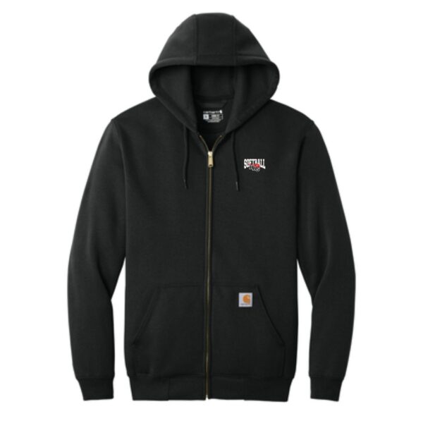 Huntley HS Softball Carhartt Midweight Full-Zip Hoodie - Image 2