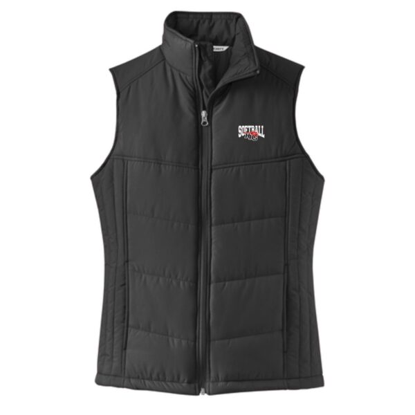 Huntley HS Softball Ladies Puffy Vest - Image 2