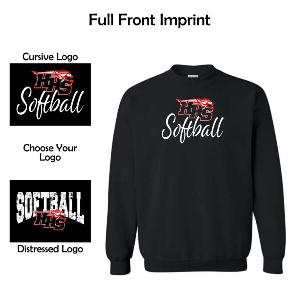 Huntley HS Softball Heavy Blend Crewneck Sweatshirt