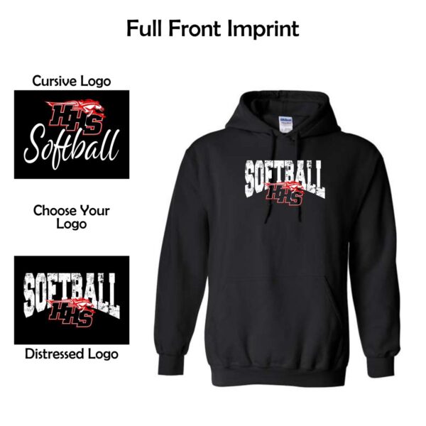 Huntley HS Softball Heavy Blend™ Hooded Sweatshirt