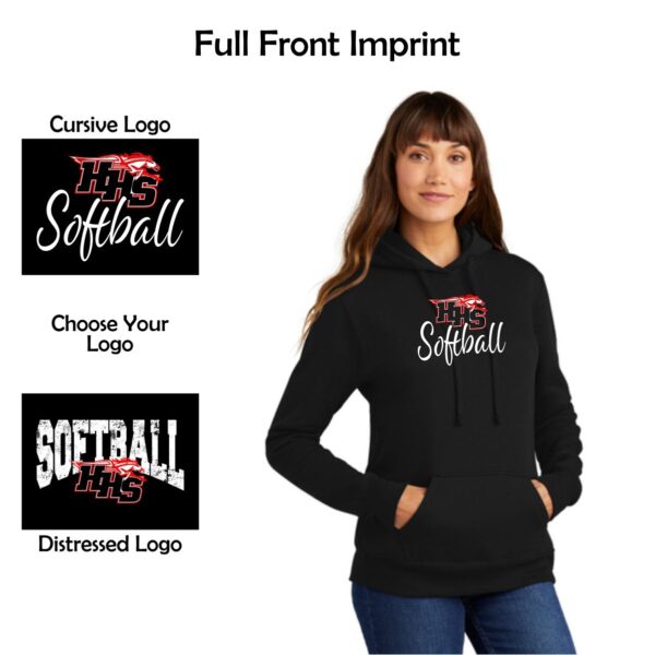 Huntley HS Softball Ladies Hooded Sweatshirt