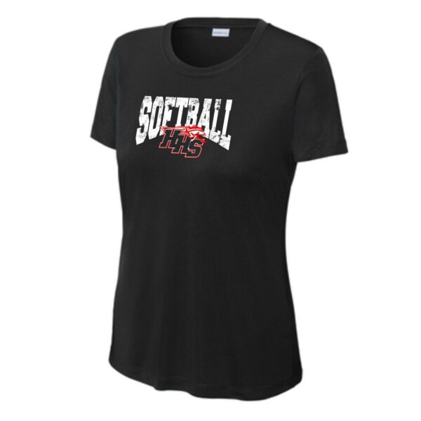 Huntley HS Softball Ladies Performance Tee - Image 3