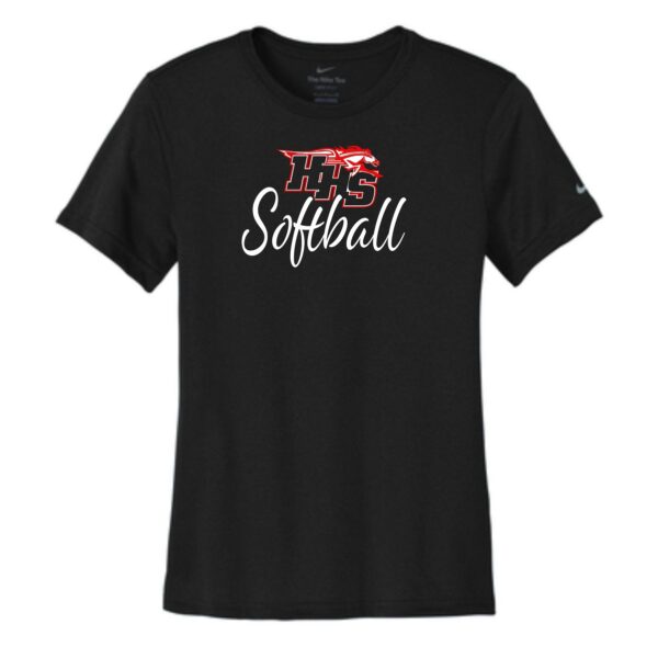 Huntley HS Softball Ladies Nike Tee - Image 2