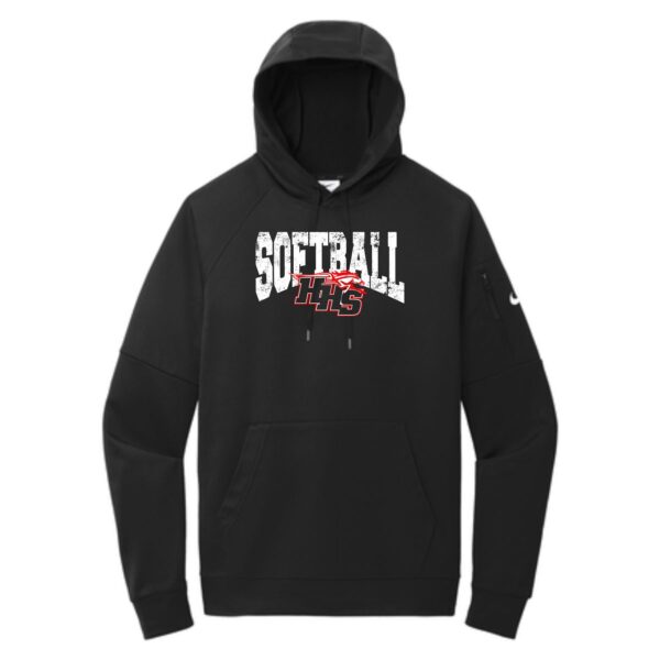 Huntley HS Softball Nike Therma-FIT Pocket Pullover Fleece Hoodie - Image 3