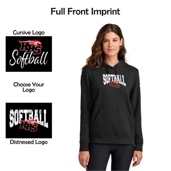 Huntley HS Softball Ladies Nike Pullover Hoodie