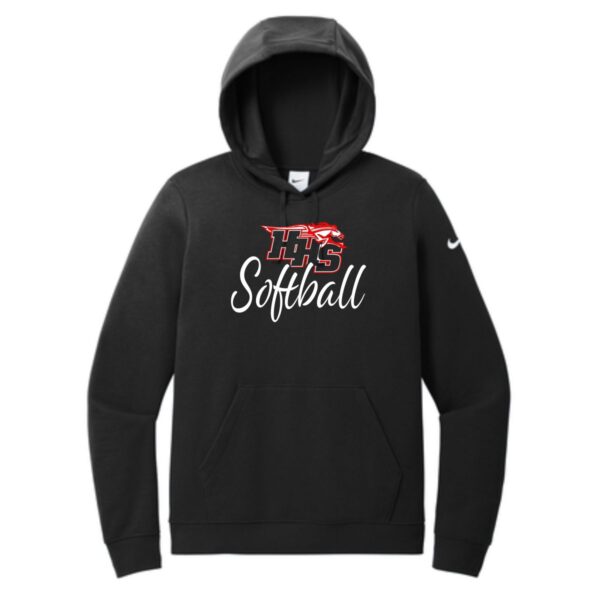 Huntley HS Softball Ladies Nike Pullover Hoodie - Image 2