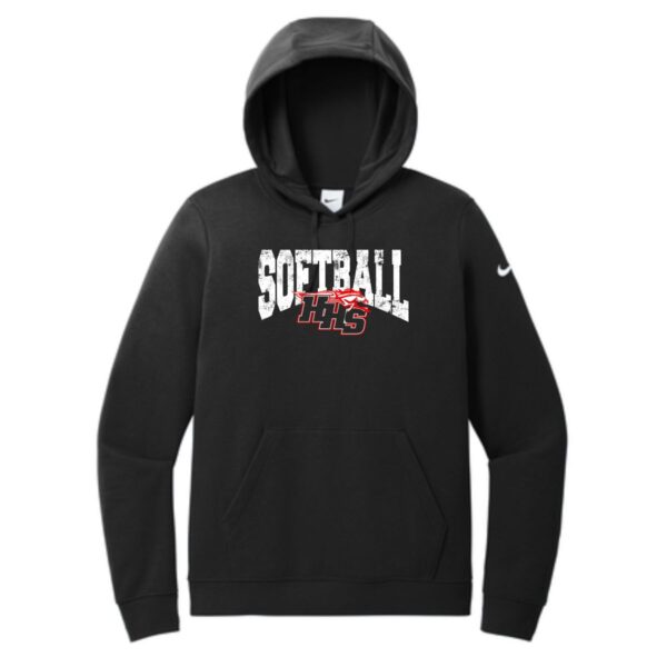 Huntley HS Softball Ladies Nike Pullover Hoodie - Image 3