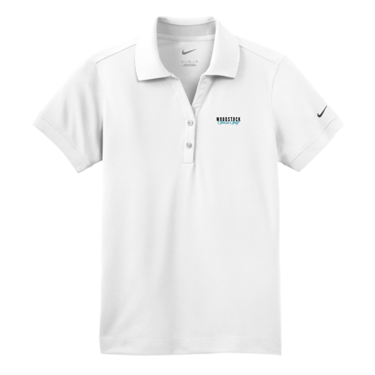 Woodstock Girls Golf Ladies Nike Performance Polo - Image 3