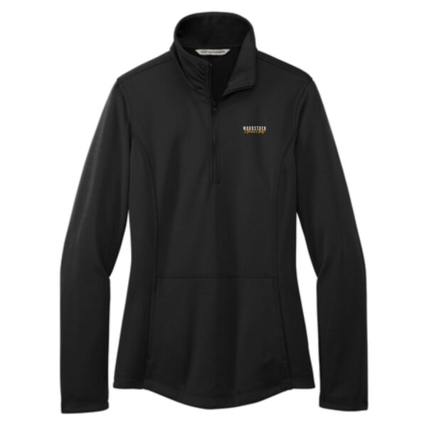 Woodstock Girls Golf Ladies Smooth Fleece 1/4-Zip - Image 2