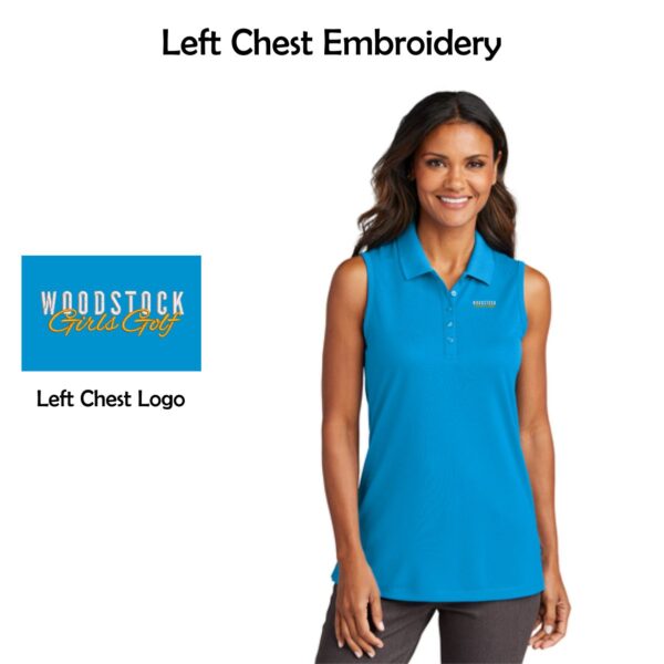 Woodstock Girls Golf Ladies Sleeveless Polo