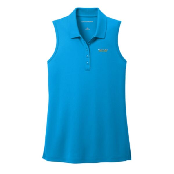 Woodstock Girls Golf Ladies Sleeveless Polo - Image 2