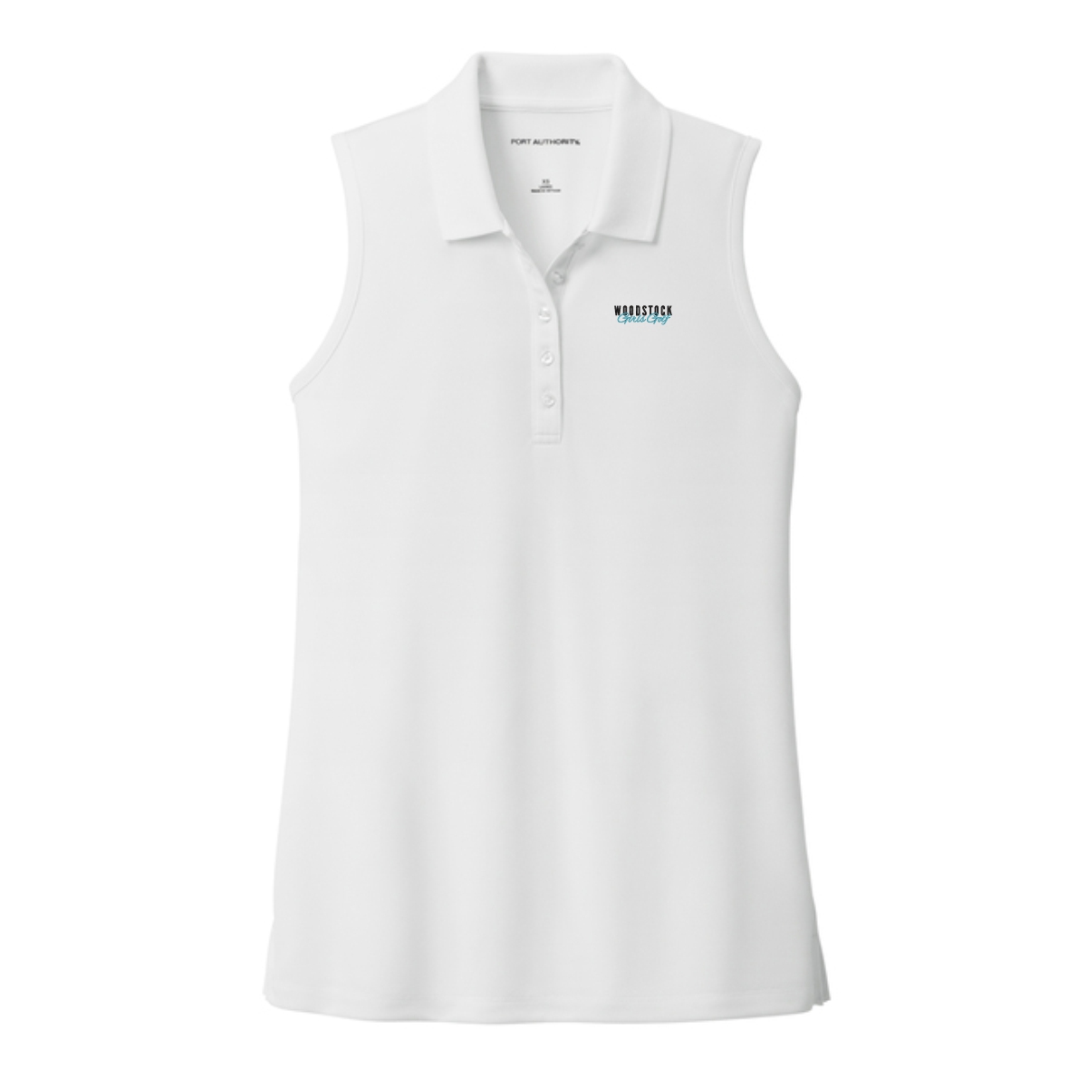 Woodstock Girls Golf Ladies Sleeveless Polo - Image 3