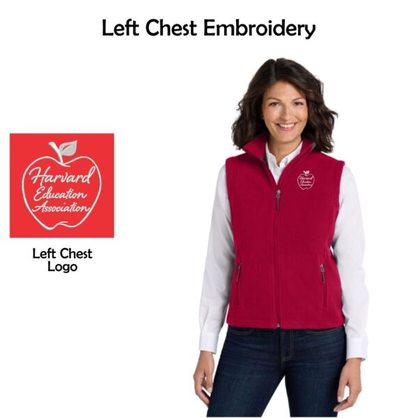 Harvard Education Association Ladies Value Fleece Vest