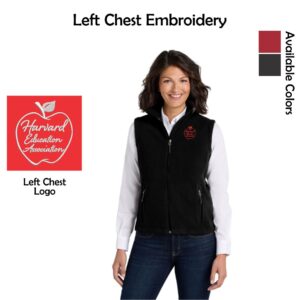 Harvard Education Association Ladies Value Fleece Vest