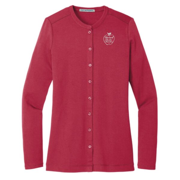 Harvard Education Association Ladies Concept Stretch Button-Front Cardigan - Image 2