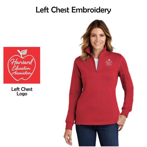 Harvard Education Association Ladies 1/4-Zip Sweatshirt