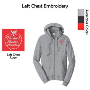 Harvard Education Association Fan Favorite Fleece Full-Zip Hooded Sweatshirt