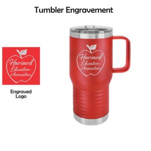 Harvard Education Association Polar Camel 20 oz. Red Vacuum Insulated Travel Mug with Slider Lid