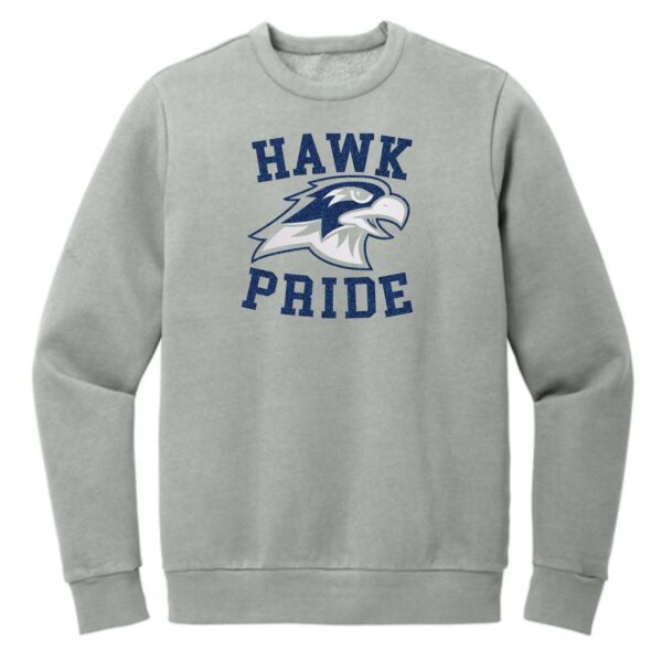 Lincoln Prairie Elementary Adult Fleece Crew with Glitter Vinyl