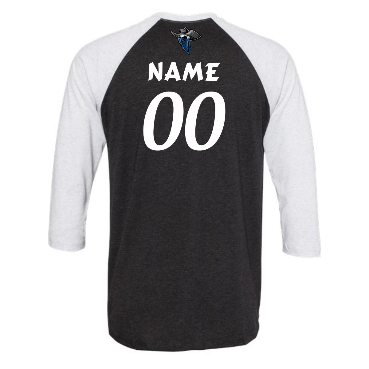 Northwest Outlaws Baseball Adult Three-Quarter Raglan T-Shirt - Image 3