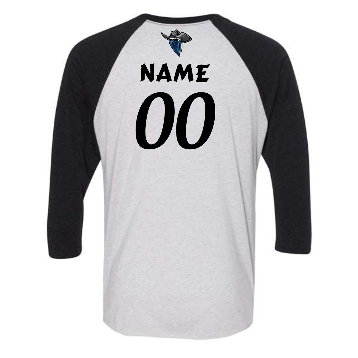 Northwest Outlaws Baseball Adult Three-Quarter Raglan T-Shirt - Image 5