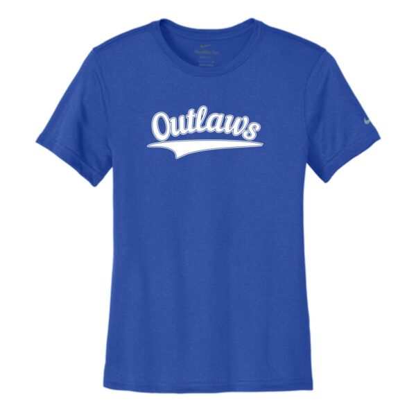 Northwest Outlaws Baseball Ladies Nike Performance Tee - Image 3