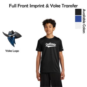 Northwest Outlaws Baseball Youth Nike Performance Tee