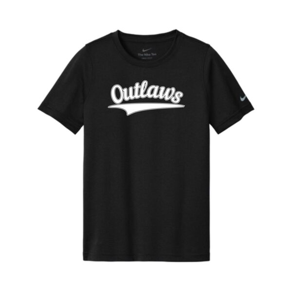 Northwest Outlaws Baseball Nike Youth Performance Tee - Image 2