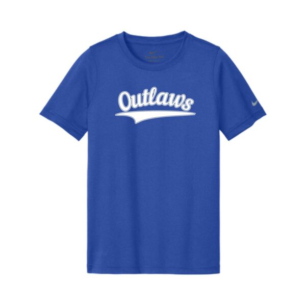 Northwest Outlaws Baseball Nike Youth Performance Tee - Image 3