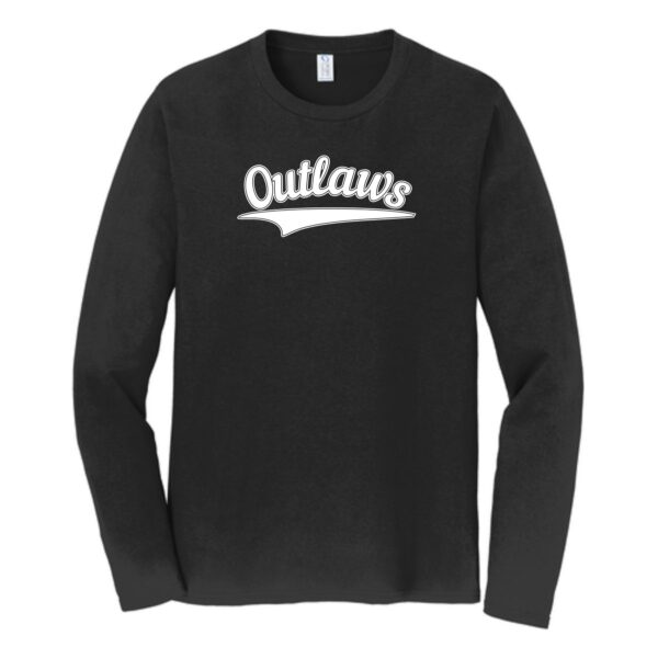 Northwest Outlaws Baseball Adult Long Sleeve Tee - Image 2