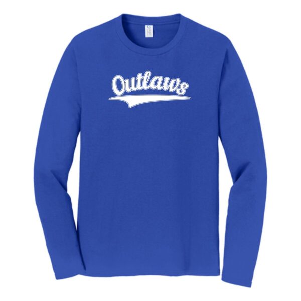 Northwest Outlaws Baseball Adult Long Sleeve Tee - Image 3