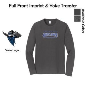 Northwest Outlaws Baseball Adult Long Sleeve Tee