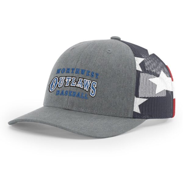 Northwest Outlaws Baseball Printed Mesh Trucker Cap - Image 2